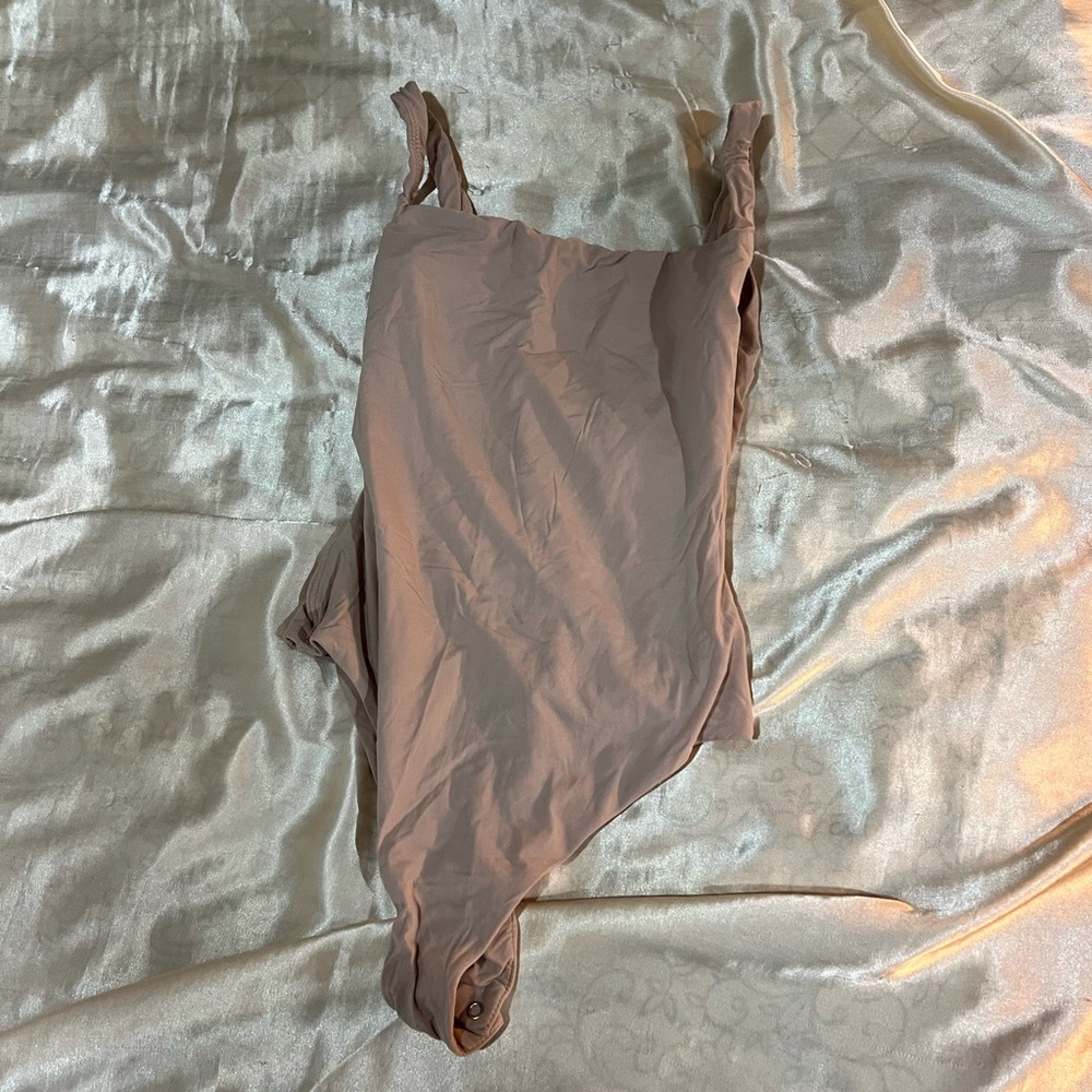 SKIMS Kids Beige One Piece Bodysuit